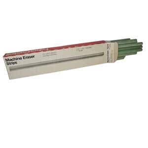 Vintage Faber-Castell Machine Eraser Strips No 75 Soft Green 7"  Full Box 12